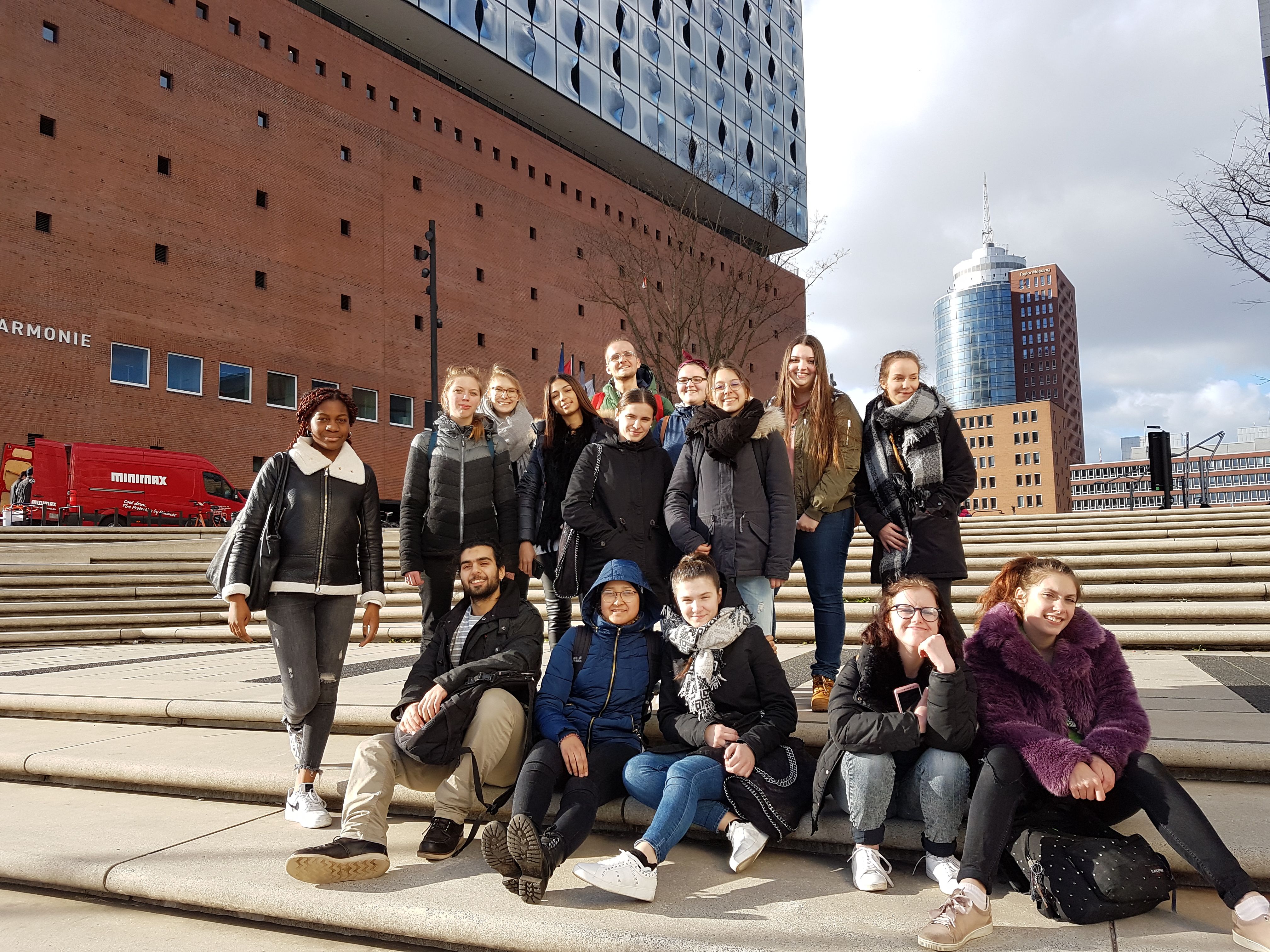 Gruppenaustauschs des Lycée polyvalent Raymond Naves Toulouse mit der Beruflichen Schule Hamburg-Harburg